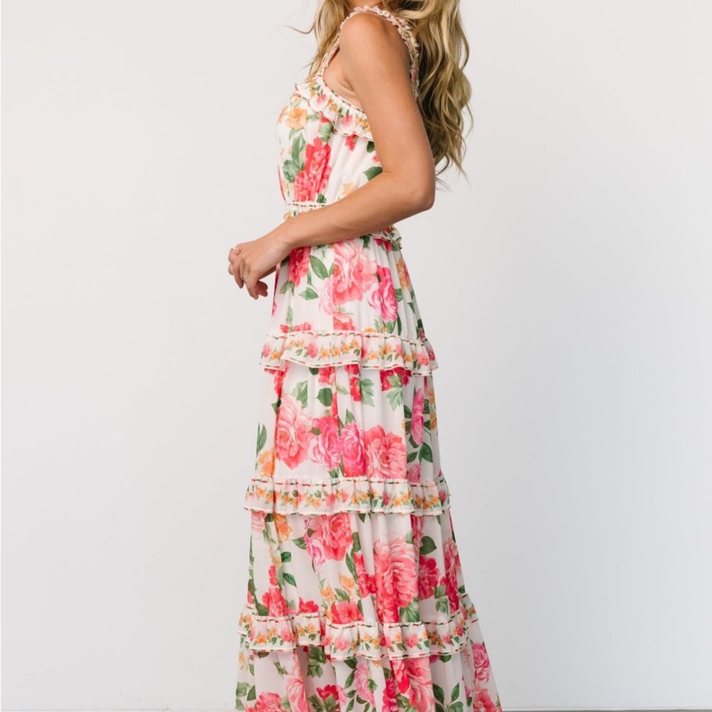 Baltic Born Floral Maxi Dress - Pink and Orange - Picture 5 of 11